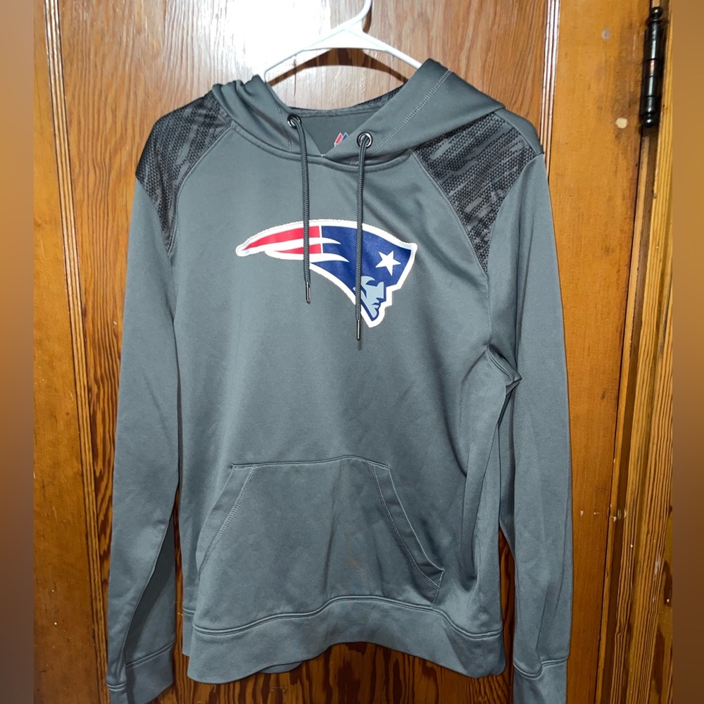 Grey Patriots Pullover Hoodie
